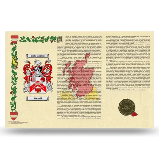 Finnell Armorial History Landscape Style