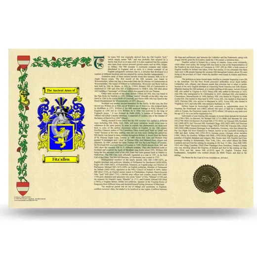 Fitz'allen Armorial History Landscape Style