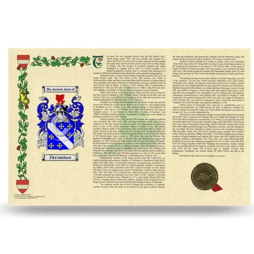 Fitz'eustace Armorial History Landscape Style