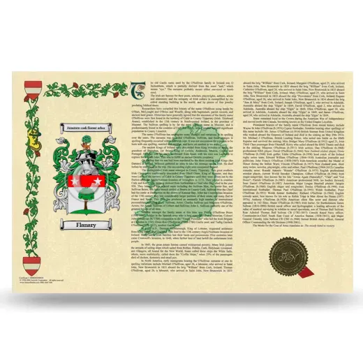 Flanary Armorial History Landscape Style