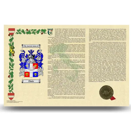 Floris Armorial History Landscape Style
