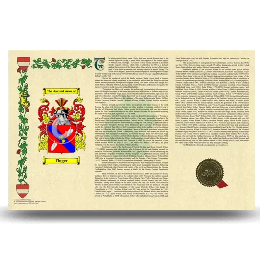 Fluger Armorial History Landscape Style