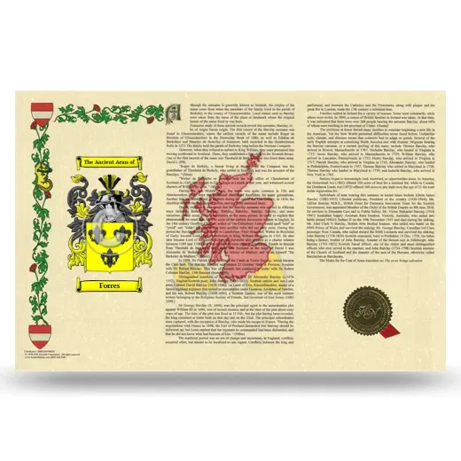 Forres Armorial History Landscape Style
