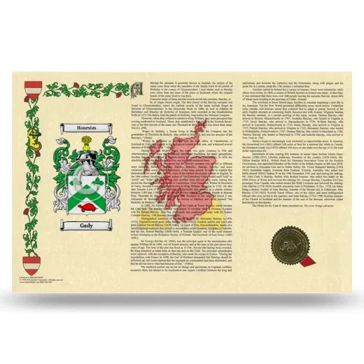 Gady Armorial History Landscape Style