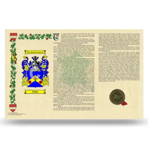 Galea Armorial History Landscape Style