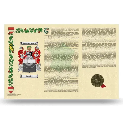 Gandes Armorial History Landscape Style