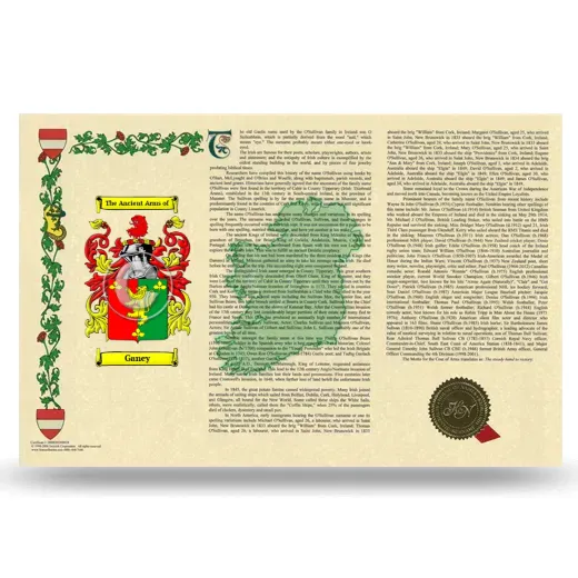 Ganey Armorial History Landscape Style