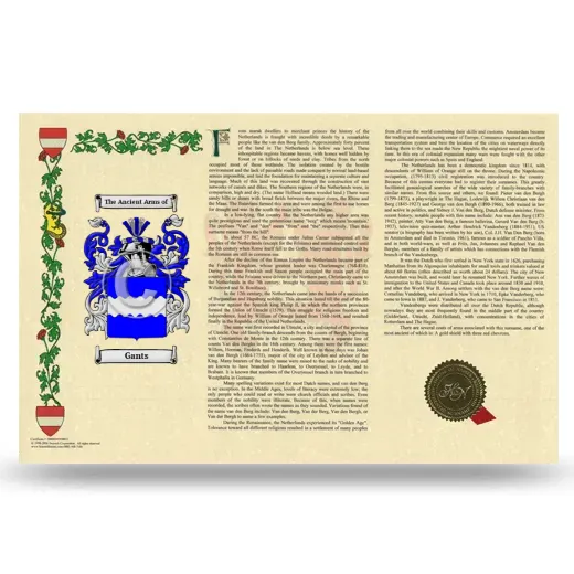 Gants Armorial History Landscape Style