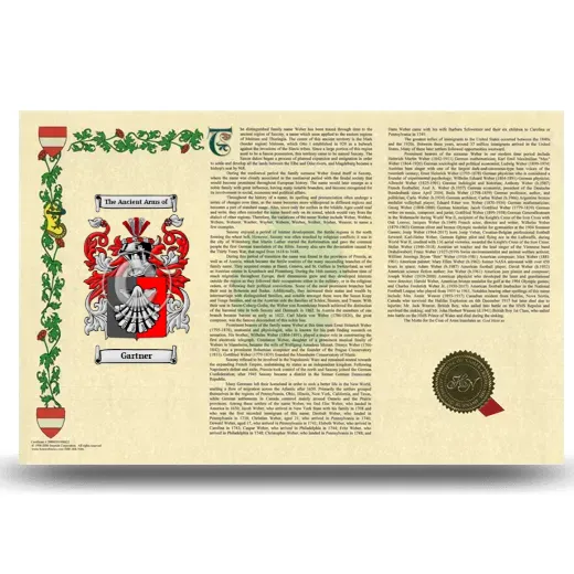 Gartner Armorial History Landscape Style