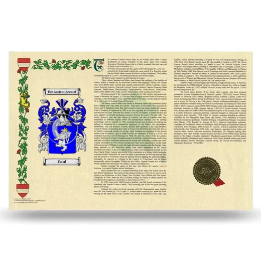 Gaul Armorial History Landscape Style