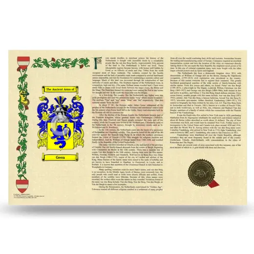 Geen Armorial History Landscape Style