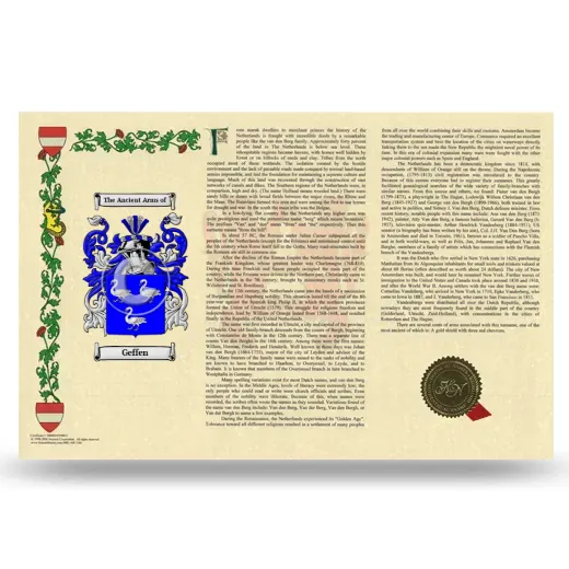 Geffen Armorial History Landscape Style