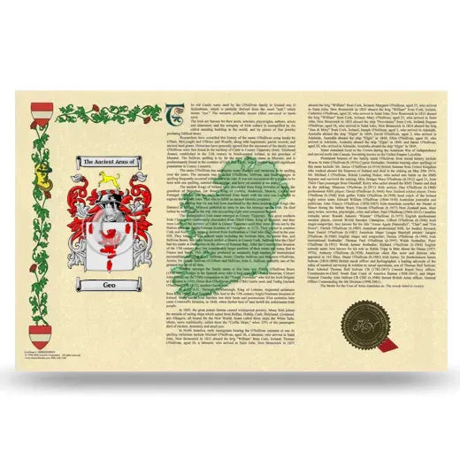 Geo Armorial History Landscape Style