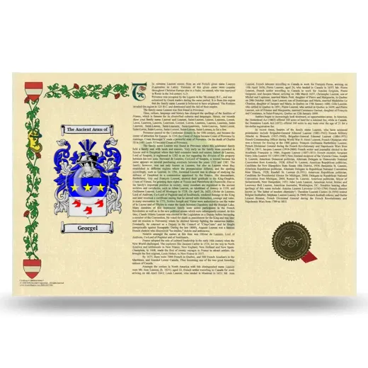 Georgel Armorial History Landscape Style