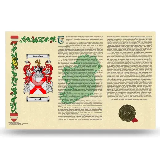 Gerrald Armorial History Landscape Style