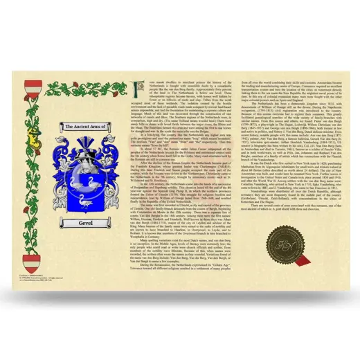 Gevel Armorial History Landscape Style