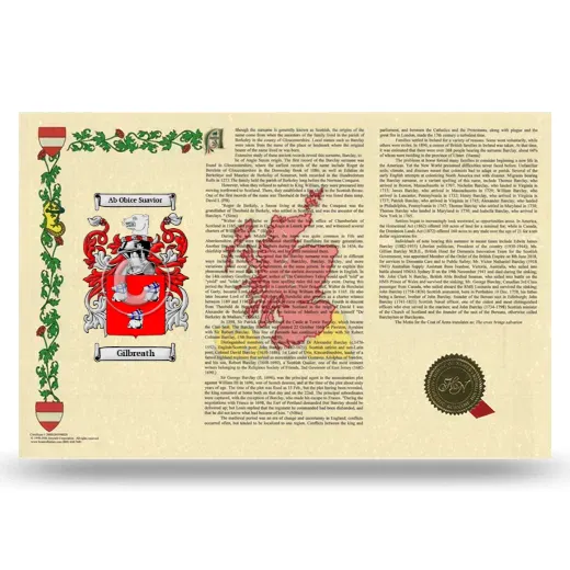 Gilbreath Armorial History Landscape Style