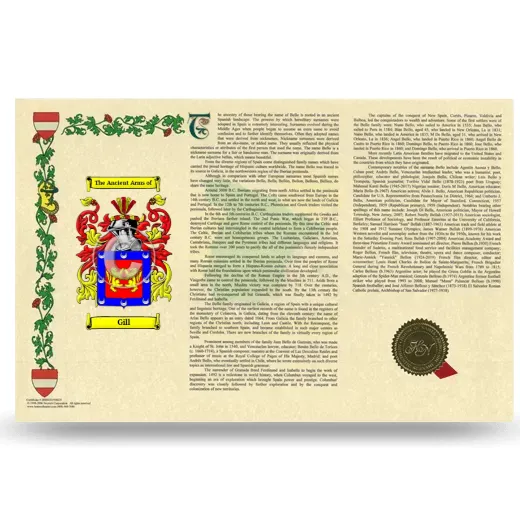 Gill Armorial History Landscape Style