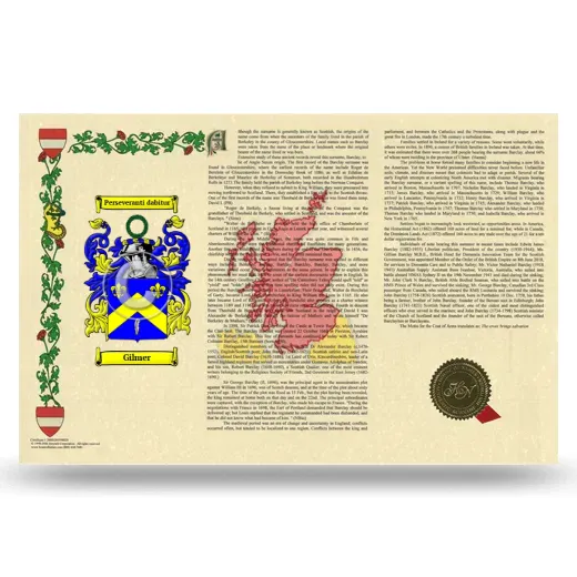 Gilmer Armorial History Landscape Style