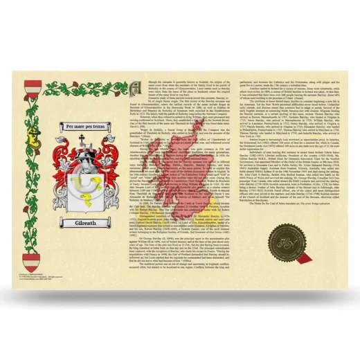 Gilreath Armorial History Landscape Style