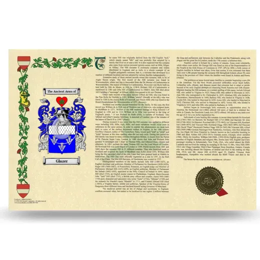 Glazer Armorial History Landscape Style