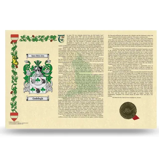 Godelegh Armorial History Landscape Style