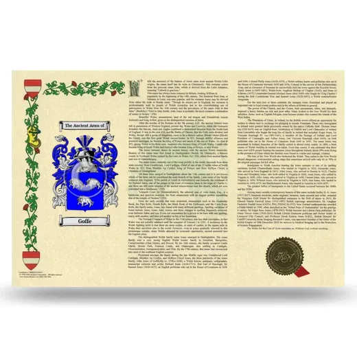 Goffe Armorial History Landscape Style