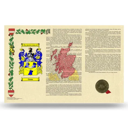 Gorm Armorial History Landscape Style