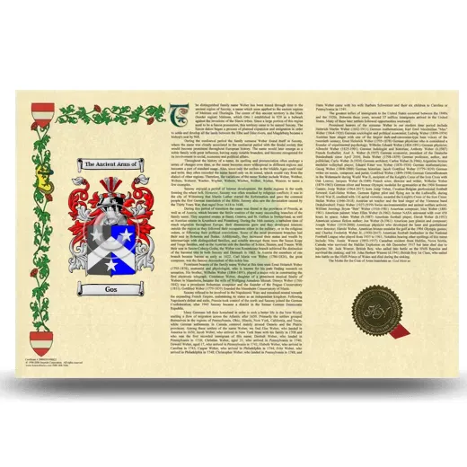 Gos Armorial History Landscape Style