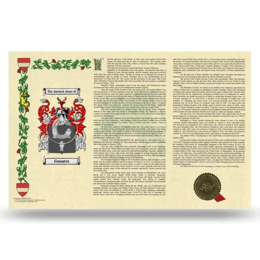 Gounter Armorial History Landscape Style