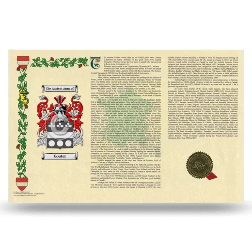 Gouter Armorial History Landscape Style