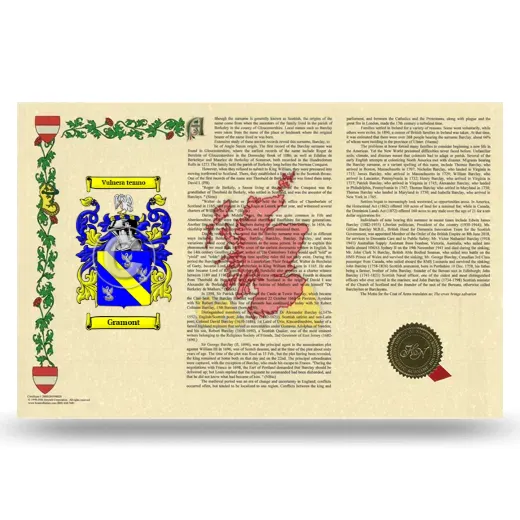 Gramont Armorial History Landscape Style