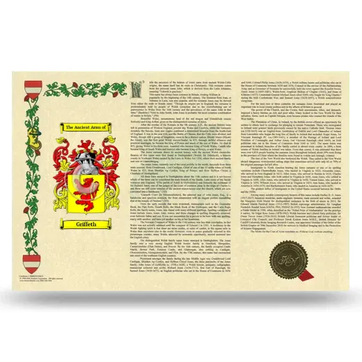 Griffeth Armorial History Landscape Style