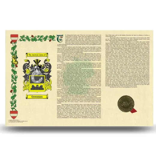 Grossman Armorial History Landscape Style