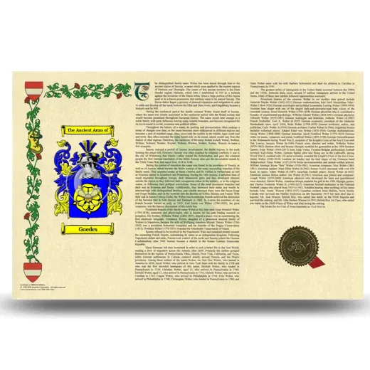 Guedes Armorial History Landscape Style
