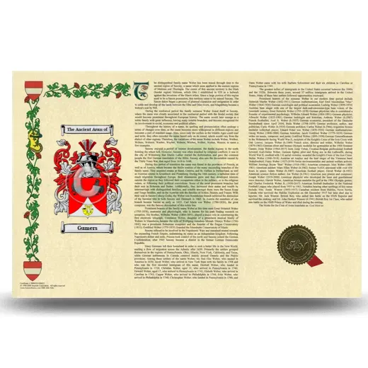 Gumers Armorial History Landscape Style