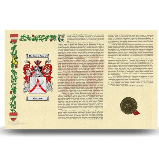 Gustave Armorial History Landscape Style