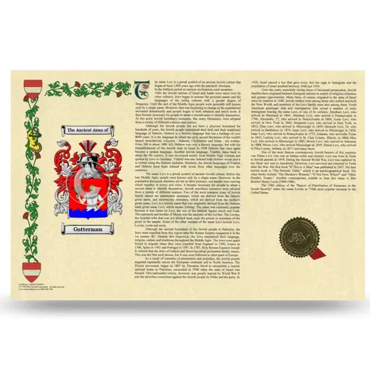 Gutterman Armorial History Landscape Style