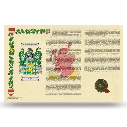Gyll Armorial History Landscape Style