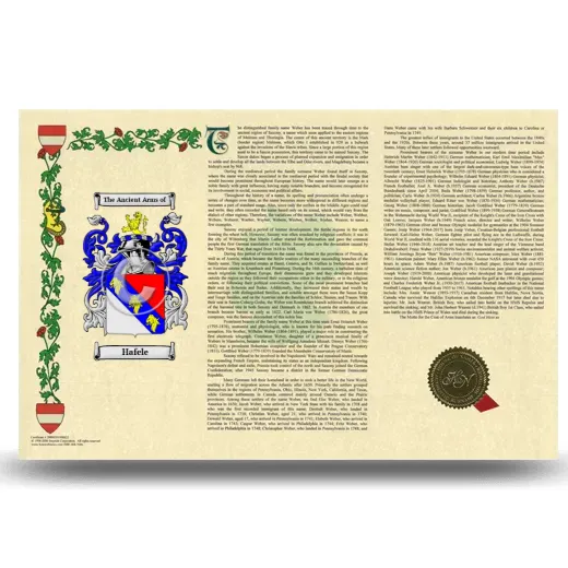 Hafele Armorial History Landscape Style