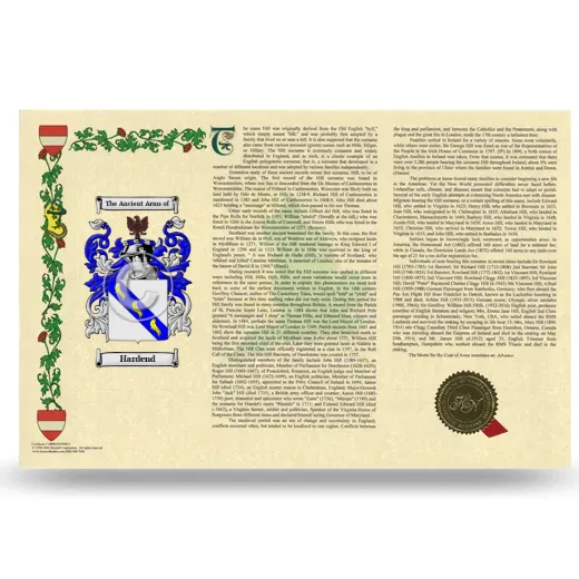 Hardend Armorial History Landscape Style