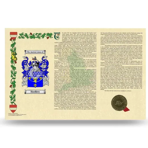 Hardisty Armorial History Landscape Style