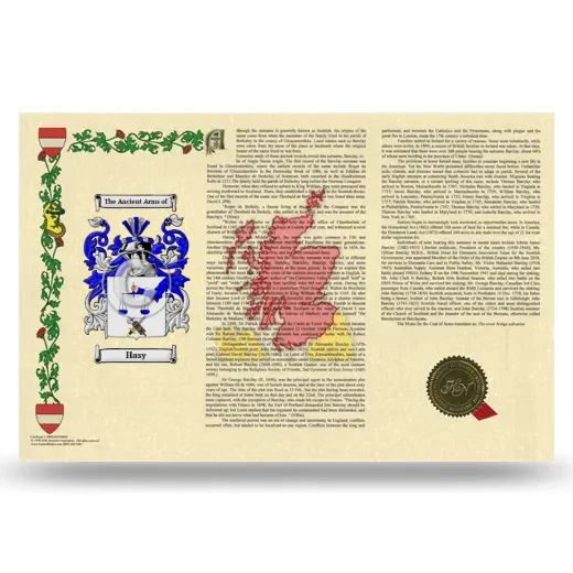 Hasy Armorial History Landscape Style