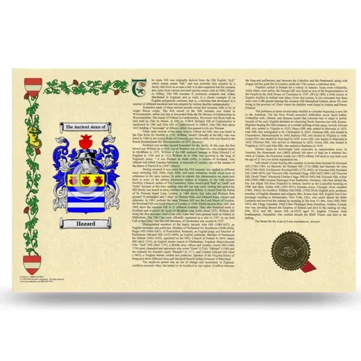 Hazard Armorial History Landscape Style