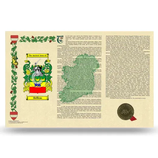 Heffron Armorial History Landscape Style