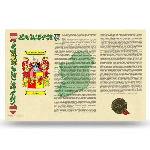 Heine Armorial History Landscape Style