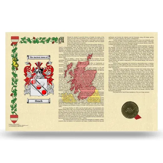 Hench Armorial History Landscape Style
