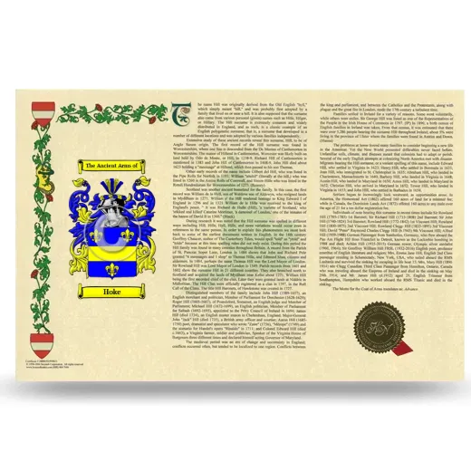 Hoke Armorial History Landscape Style