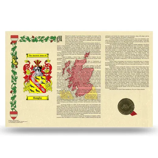 Houghy Armorial History Landscape Style