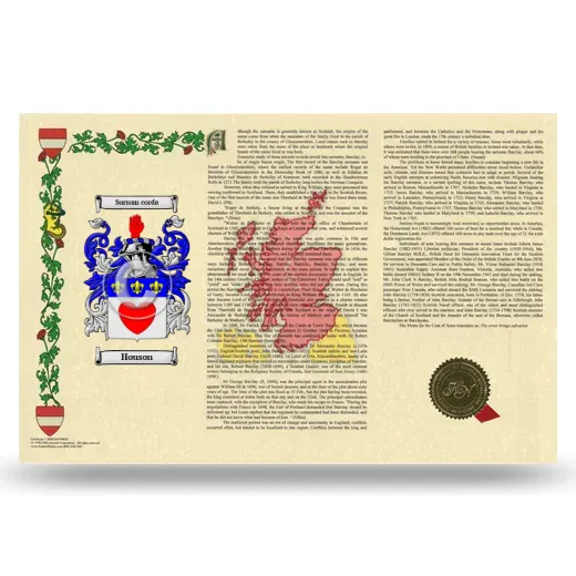 Houson Armorial History Landscape Style